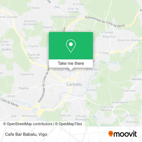 Cafe Bar Babalu map