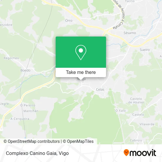 mapa Complexo Canino Gaia