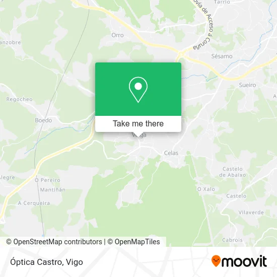 mapa Óptica Castro