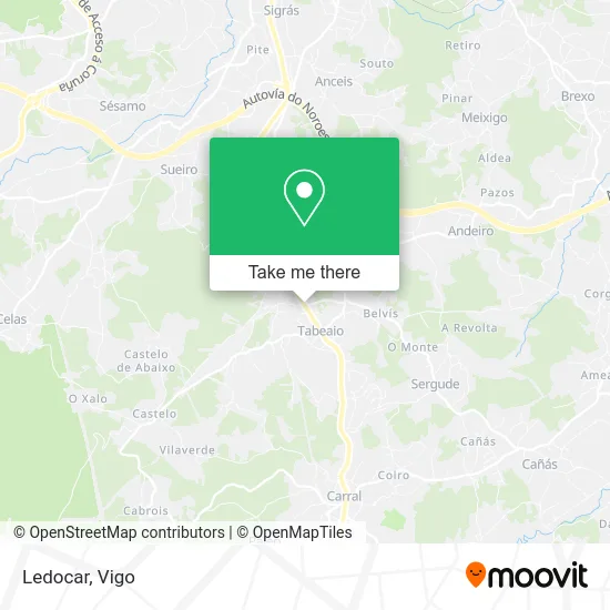 Ledocar map