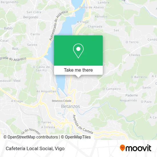 Cafetería Local Social map