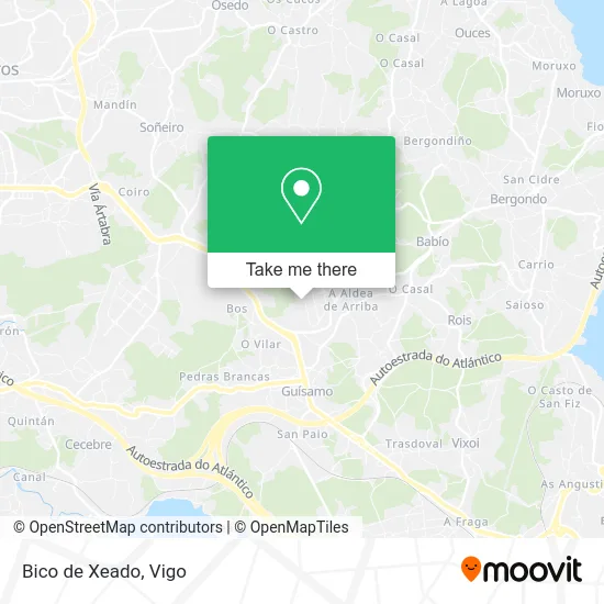Bico de Xeado map