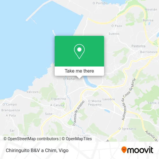 Chiringuito B&V a Chim map