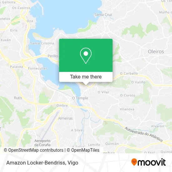 Amazon Locker-Bendriss map