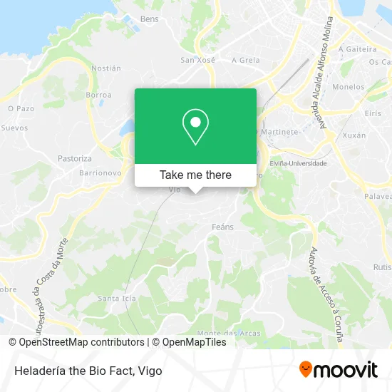 Heladería the Bio Fact map