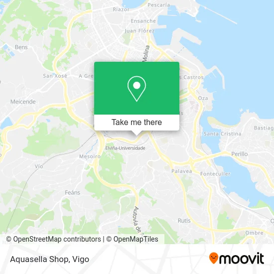 mapa Aquasella Shop