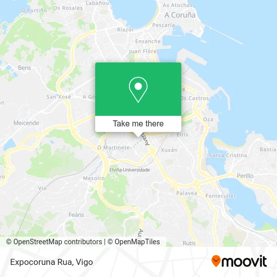 Expocoruna Rua map
