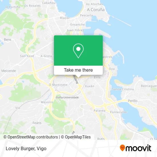 Lovely Burger map