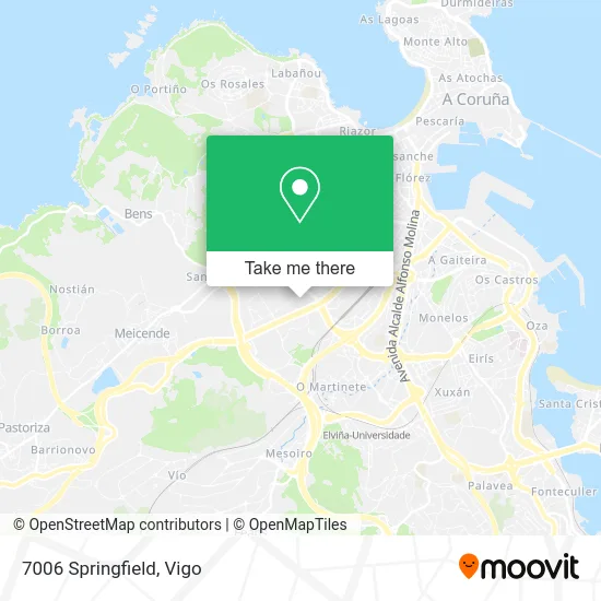 7006 Springfield map