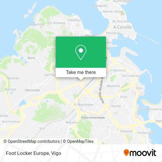 Foot Locker Europe map