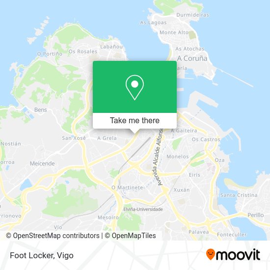 Foot Locker map
