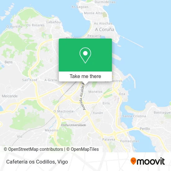 Cafetería os Codillos map