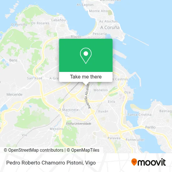 Pedro Roberto Chamorro Pistoni map