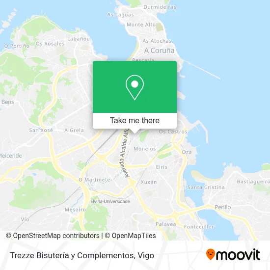 Trezze Bisutería y Complementos map