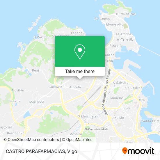 CASTRO PARAFARMACIAS map