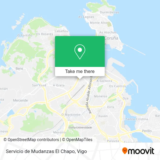 Servicio de Mudanzas El Chapo map