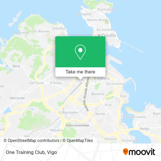 One Training Club map