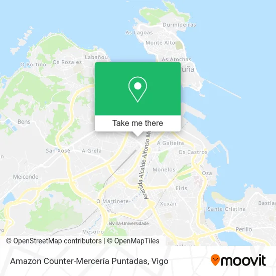 Amazon Counter-Mercería Puntadas map
