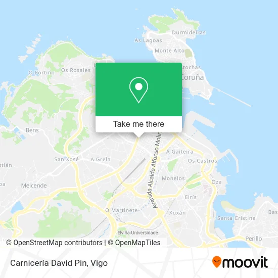 Carnicería David Pin map