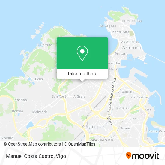 Manuel Costa Castro map