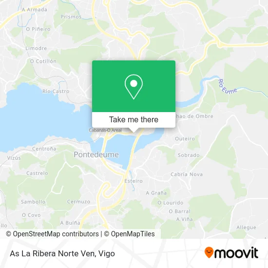 As La Ribera Norte Ven map