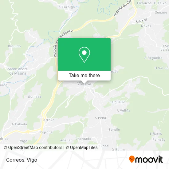 Correos map