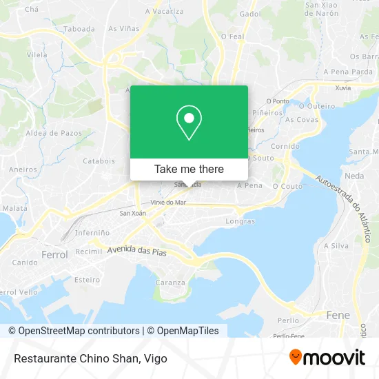 Restaurante Chino Shan map