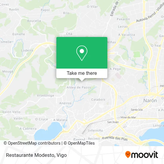 Restaurante Modesto map