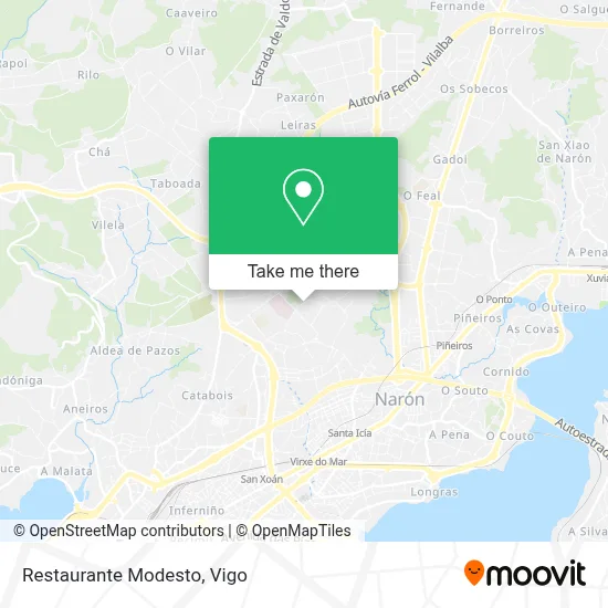 Restaurante Modesto map