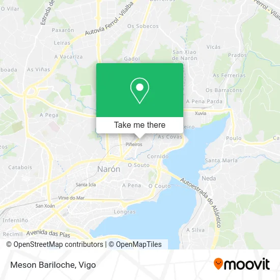 Meson Bariloche map