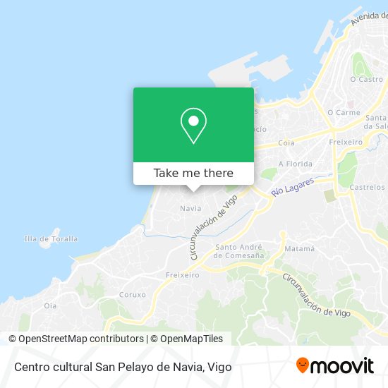 mapa Centro cultural San Pelayo de Navia