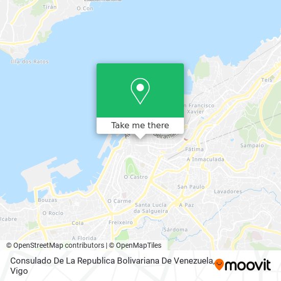 Consulado De La Republica Bolivariana De Venezuela map