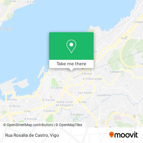 mapa Rua Rosalia de Castro