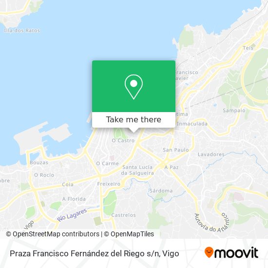 mapa Praza Francisco Fernández del Riego s / n