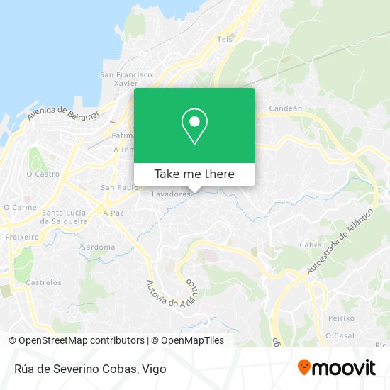 Rúa de Severino Cobas map