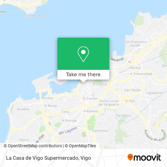mapa La Casa de Vigo Supermercado