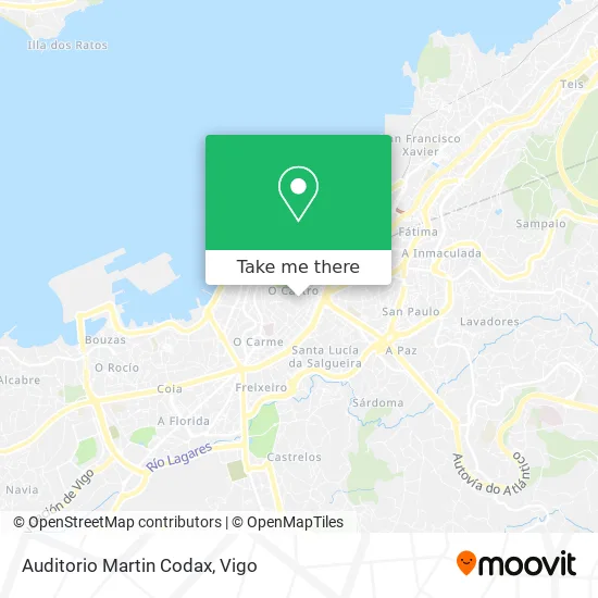 Auditorio Martin Codax map