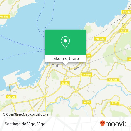 mapa Santiago de Vigo