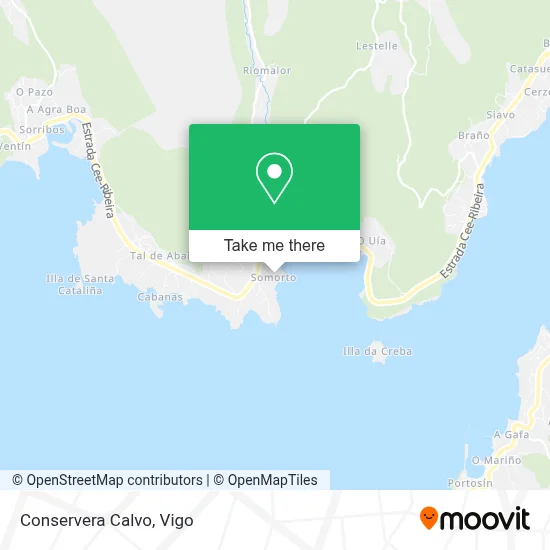 Conservera Calvo map