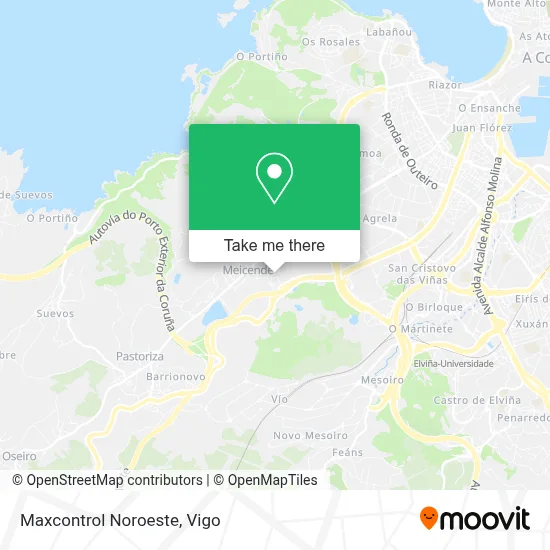 Maxcontrol Noroeste map