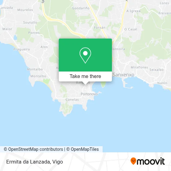 Ermita da Lanzada map