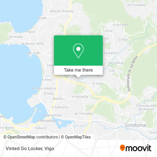 Vinted Go Locker map