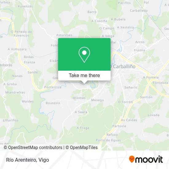 Río Arenteiro map