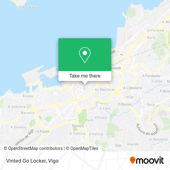 Vinted Go Locker map