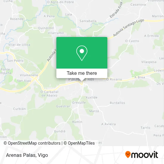 Arenas Palas map
