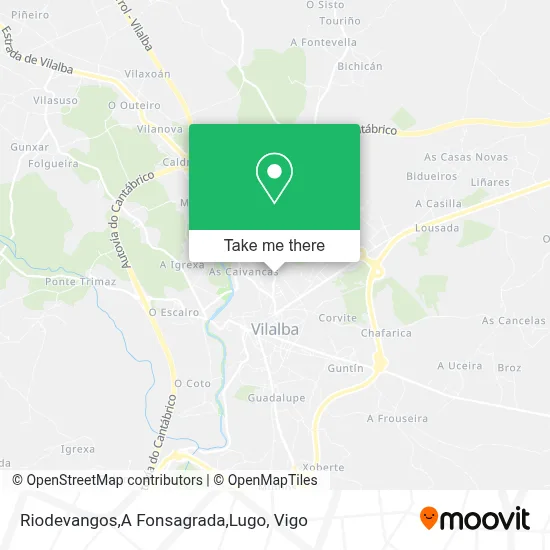 Riodevangos,A Fonsagrada,Lugo map