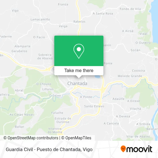 Guardia Civil - Puesto de Chantada map
