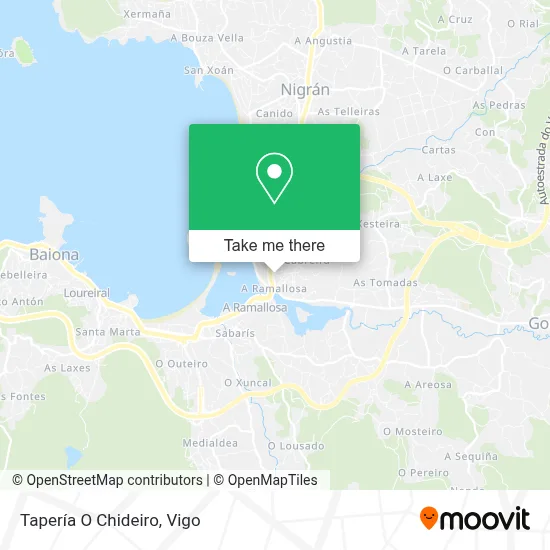 Tapería O Chideiro map