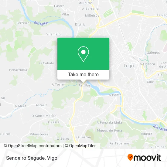 Sendeiro Segade map