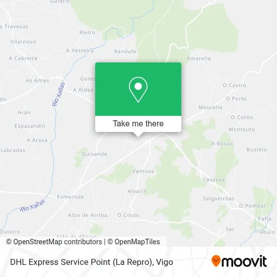DHL Express Service Point (La Repro) map